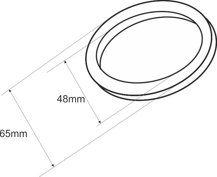 Caral rozet kraangedeelte eenhendel wastafelkraan 65 mm chroom - WDtegels