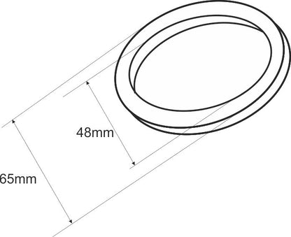 Caral rozet kraangedeelte eenhendel wastafelkraan 65 mm chroom - WDtegels