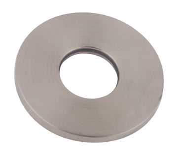 Grifo monomando para lavabo Caral con caño roseta de 65 mm en acero cepillado PVD