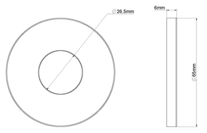 Caral rozet uitloop eenhendel wastafelkraan 65 mm geborsteld staal PVD - WDtegels