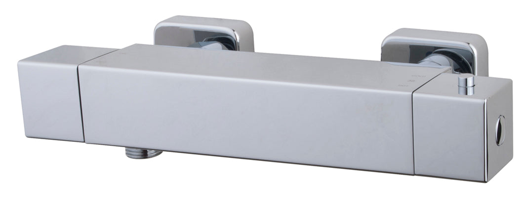 Wiesbaden Eco Rombo thermostatische douchemengkraan chroom - WDtegels