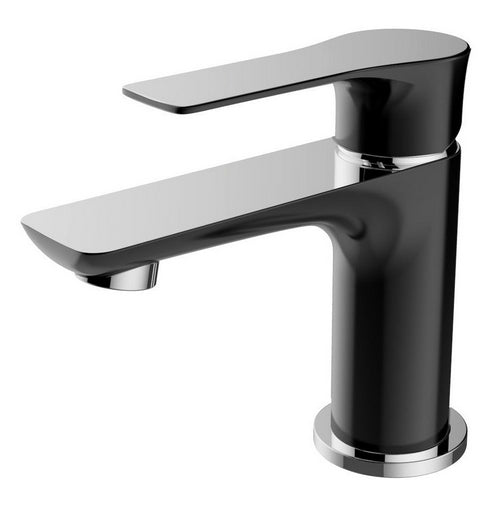 Wiesbaden Casma single-lever basin mixer tap low black/chrome