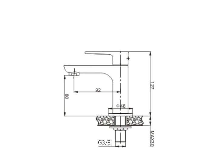 Casma fonteinkraan 1/2'' | Chroom - WDtegels
