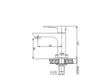 Casma fonteinkraan 1/2'' | Chroom - WDtegels