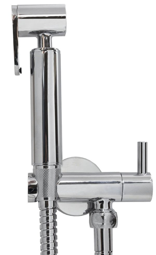 Wiesbaden chroom bidet-handdoucheset rond