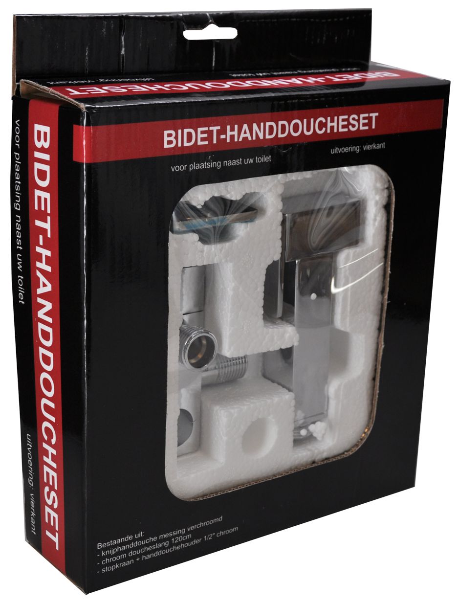 Caral bidet handdoucheset budget chroom 8718053679860