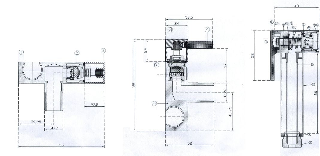 Maattekening 304 bidetset met knijphanddouche en doucheslang 120cm Geborsteld RVS