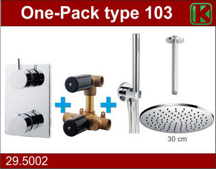 one-pack built-in thermostat set type 103 CHR (30 cm)