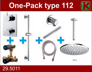 one-pack built-in thermostat set type 112 CHR (30 cm)