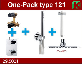 one-pack built-in thermostat set type 121 CHR (30cm UFO)