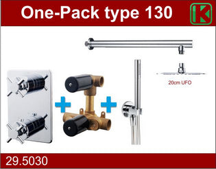 one-pack built-in thermostat set type 130 CHR (20cm UFO)