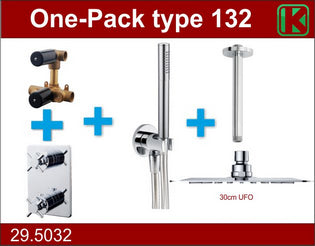 one-pack built-in thermostat set type 132 CHR (30cm UFO)