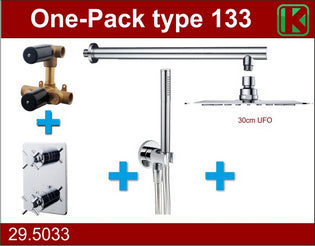 one-pack built-in thermostat set type 133 CHR (30cm UFO)