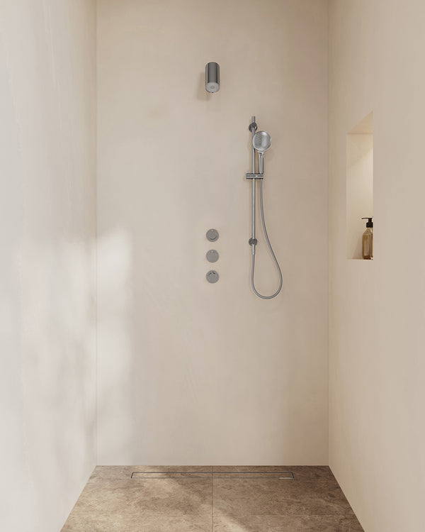 Caral inbouwthermostaat met 2 stopkranen | Beam hoofddouche, glijstang en handdouche 3 standen | Chroom