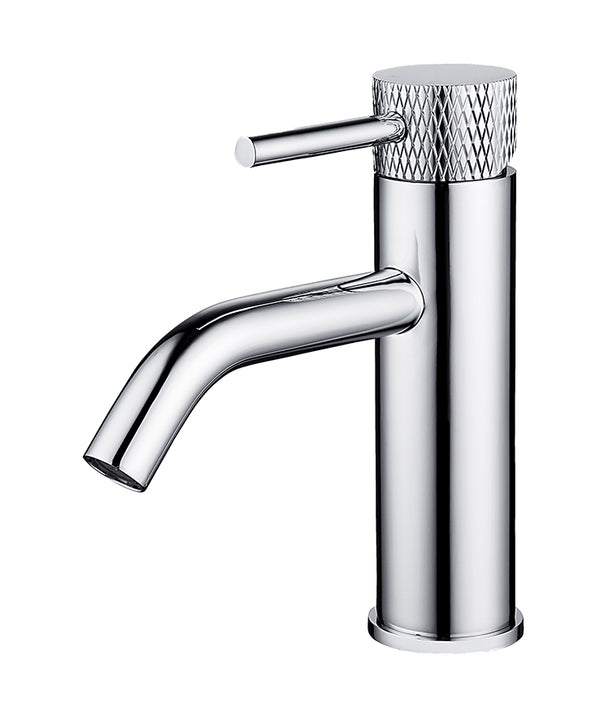 Ribbd wastafelkraan met coldstart | Chroom