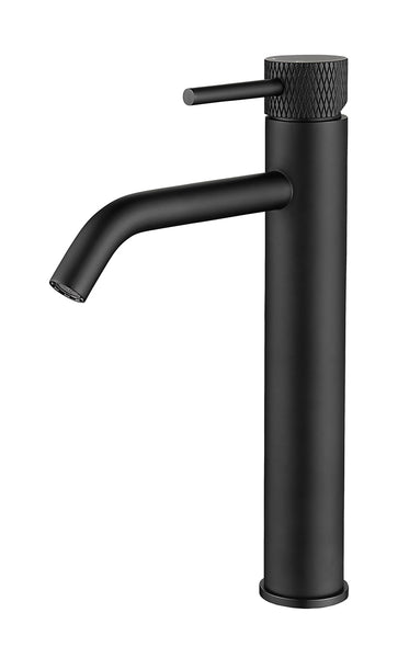 Grifo para lavabo Ribbd XL alto negro mate