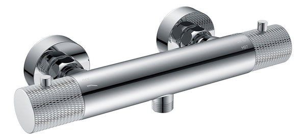 Ribbd thermostatische douchemengkraan hartafstand | 15cm | Chroom