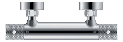 Ribbd thermostatische douchemengkraan hartafstand 15 cm chroom - WDtegels