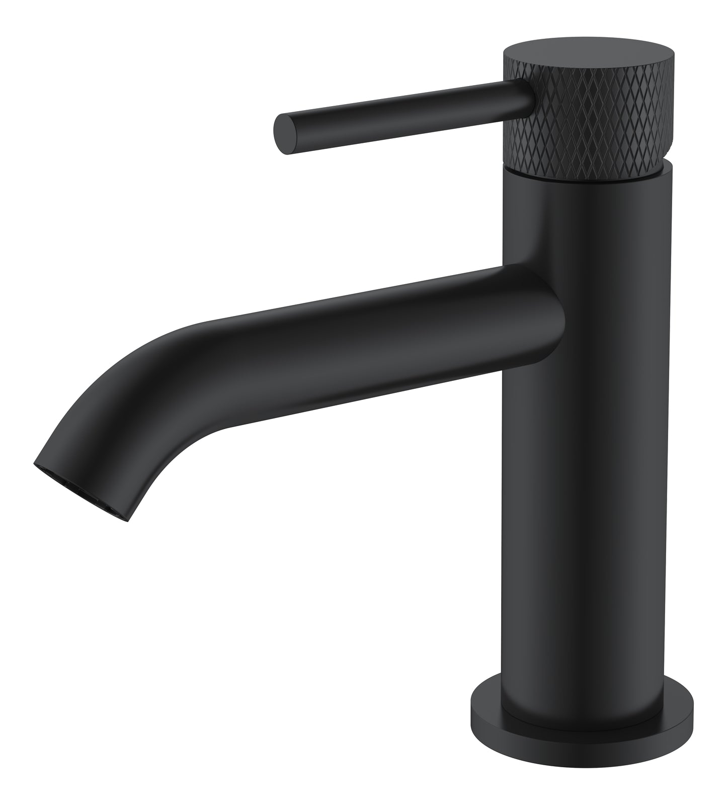 Ribbd fonteinkraan 1/2" mat zwart - WDtegels