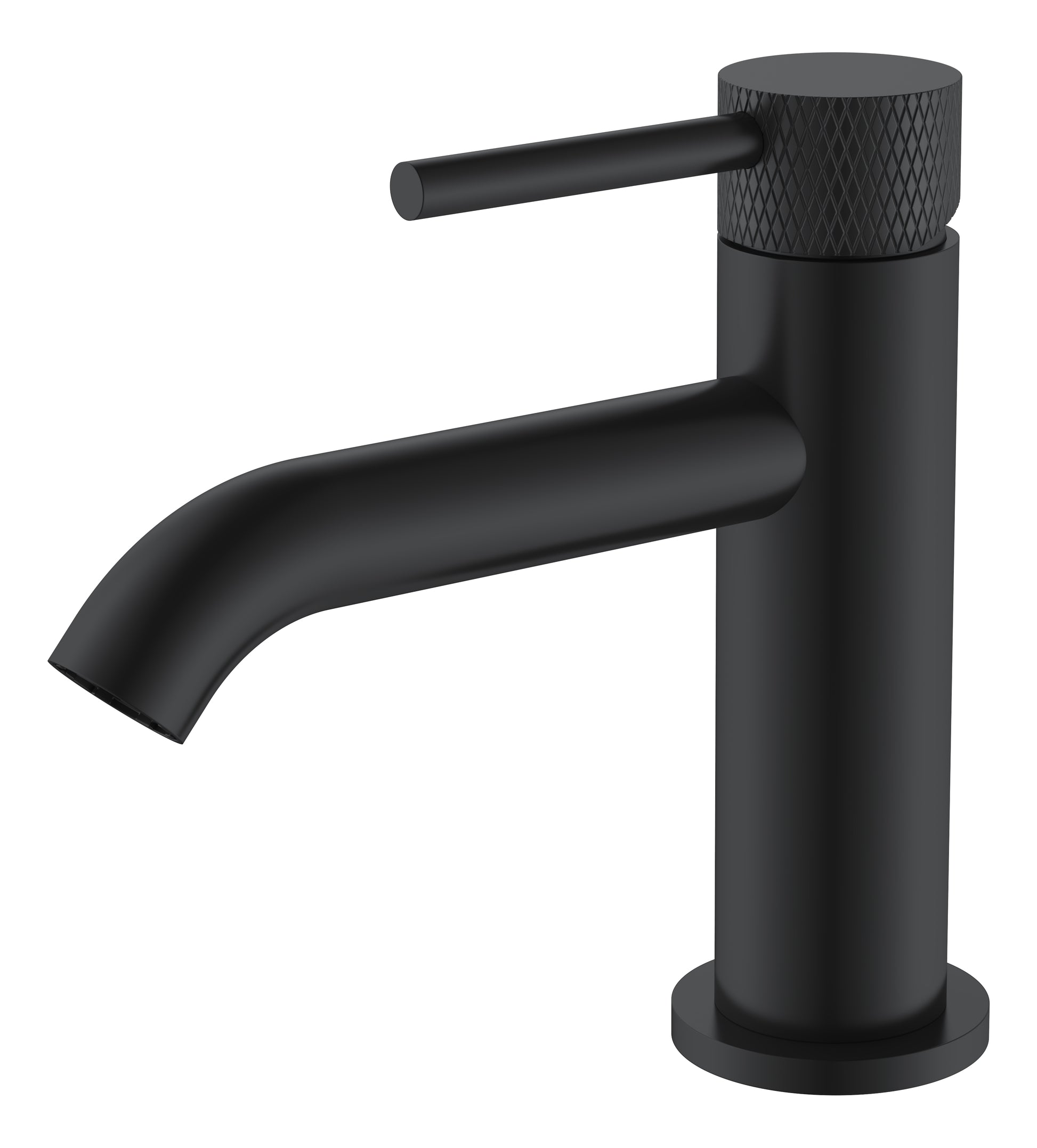 Ribbd fonteinkraan 1/2" mat zwart - WDtegels