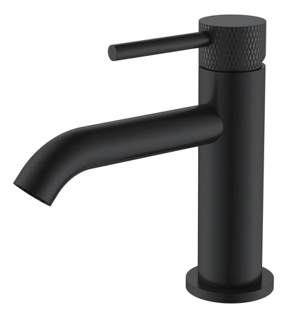 Ribbd fonteinkraan 1/2" mat zwart - WDtegels