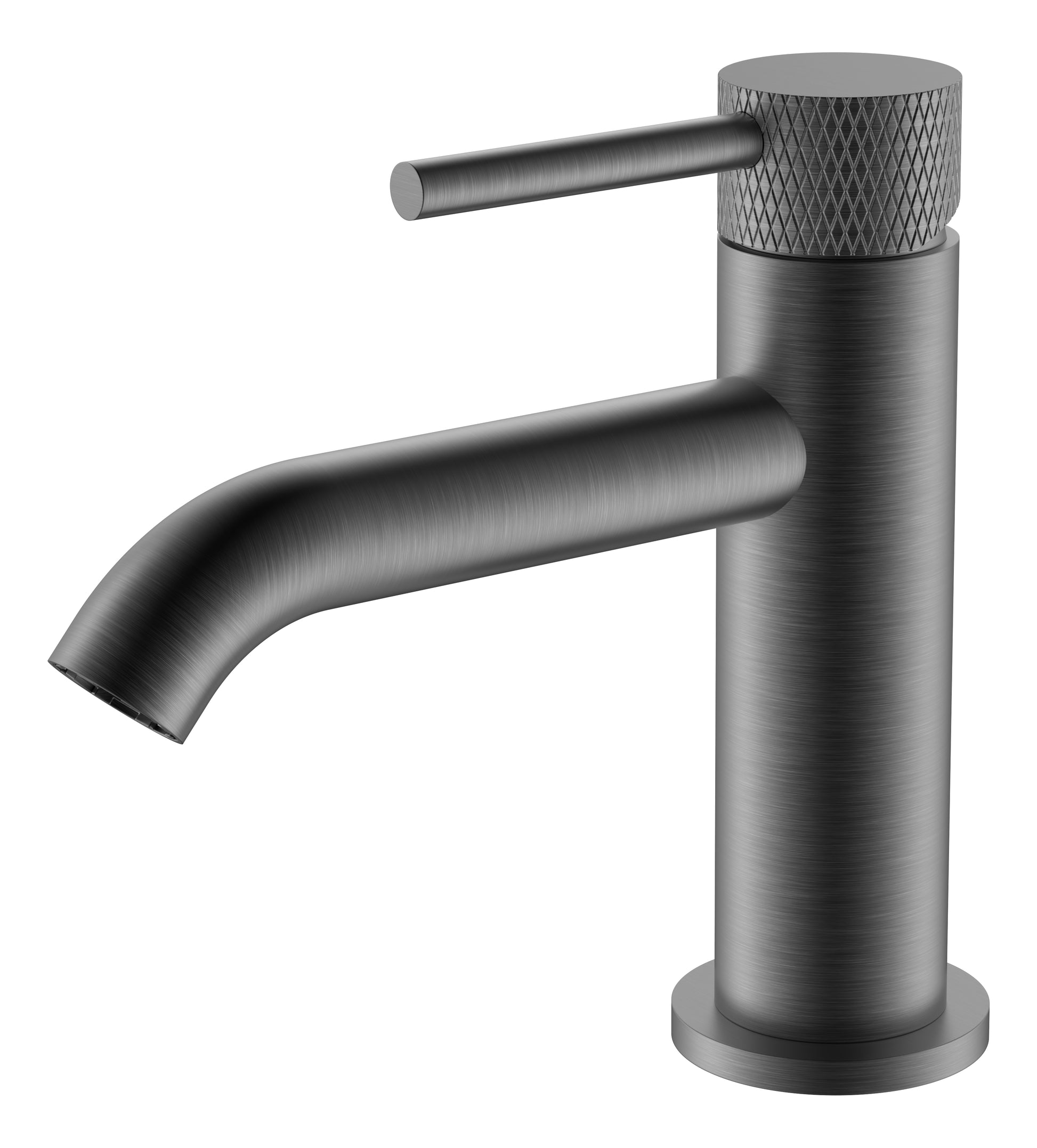 Ribbd fonteinkraan 1/2" gunmetal PVD - WDtegels