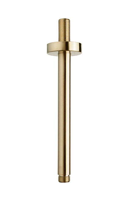 Wiesbaden luxe douche-arm rond plafondbev | 20cm | Geborsteld messing