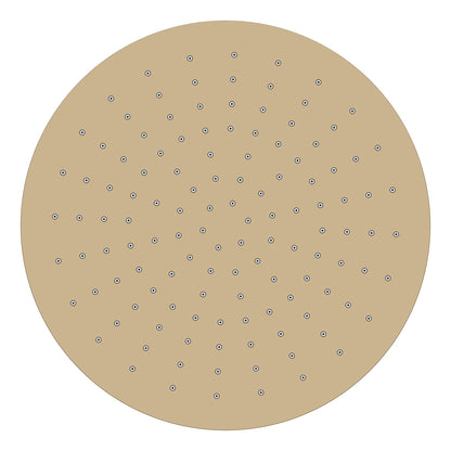 UniMatch hoofddouche rond 30 x 0,8 cm geborsteld messing PVD