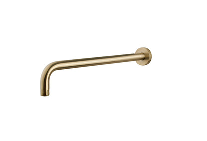 Wiesbaden luxe douche-arm rond muurbev. 35cm geborsteld messing - WDtegels