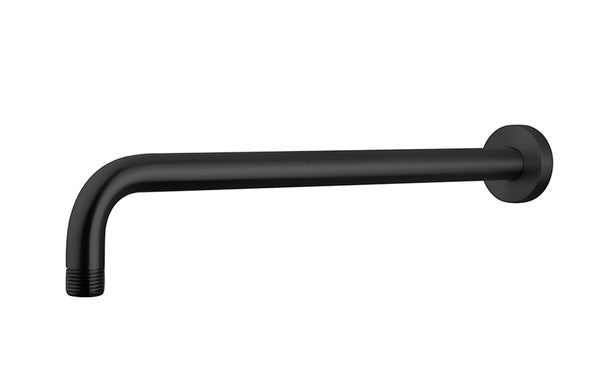 UniMatch brazo de ducha con soporte de pared | 35cm | Negro mate