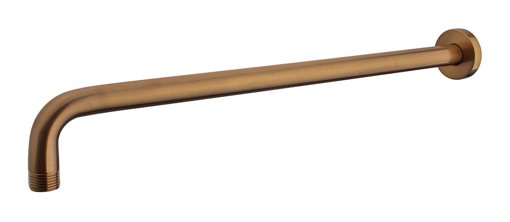 UniMatch douchearm met muurbevestiging 45 cm geborsteld brons koper PVD - WDtegels