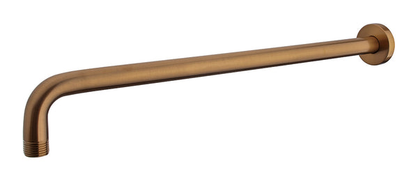 UniMatch shower arm with wall mount 45 cm brushed bronze copper PVD