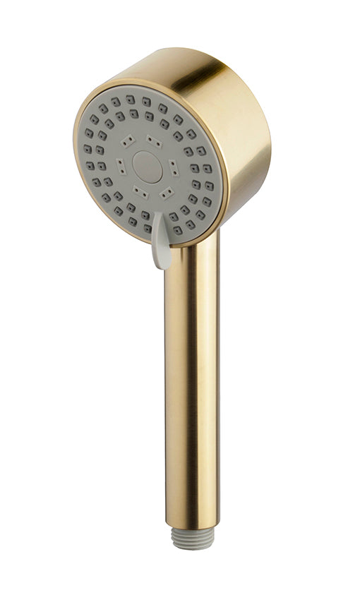 Ducha de mano UniMatch Cadans 3 posiciones Ø 8 cm latón cepillado PVD