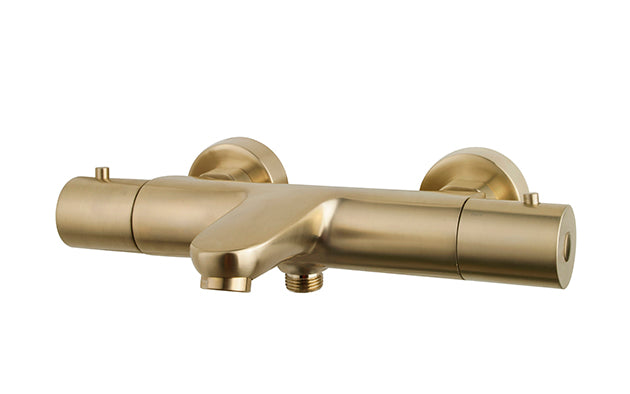 Caral thermostatische badmengkraan 15 cm messing