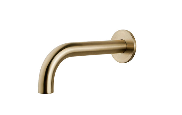 Wiesbaden inbouw-uitloop rond 25cm 1/2'' | Geborsteld messing