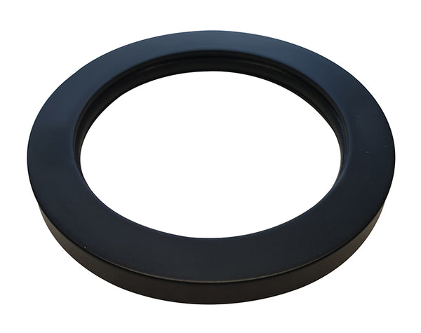 Grifo monomando para lavabo Caral con roseta de 65 mm, color negro mate