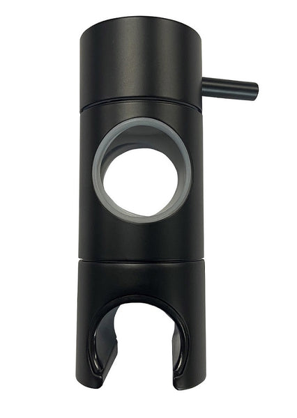 Control deslizante Caral para conjunto de ducha de lluvia termostático, montaje en superficie, negro mate