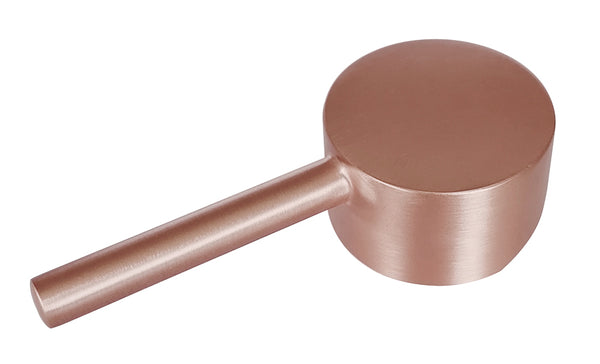 Caral lever for washbasin tap with swivel spout, brushed copper
