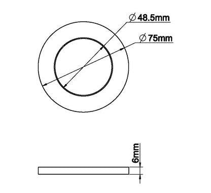 Caral rozet kraangedeelte eenhendel wastafelkraan 75mm gunmetal PVD - WDtegels