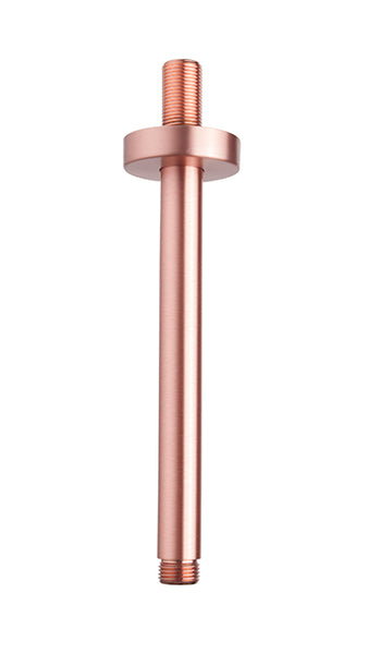 Wiesbaden luxury shower arm round ceiling mount 20cm brushed copper
