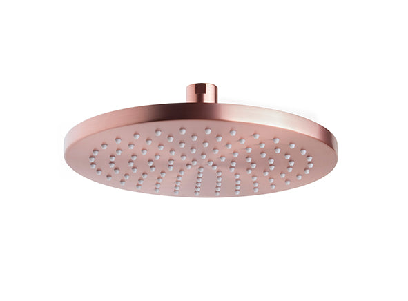 Wiesbaden luxe mess.hoofddouche | Rond | 20x1,2cm | Geborsteld koper