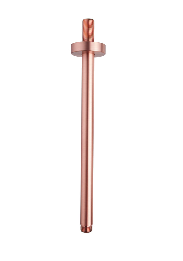 Wiesbaden luxe douche-arm rond plafondbev | 30cm | Geborsteld koper