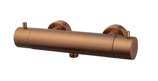 Caral Cool Touch thermostatische douchemengkraan | Geborsteld brons koper PVD