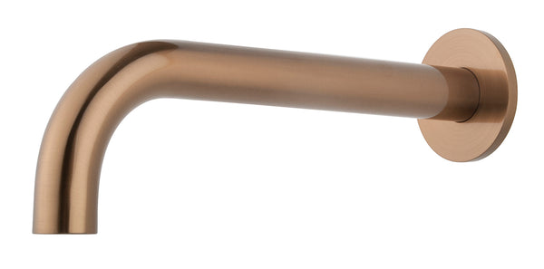 Caral baduitloop rond 25 cm 1/2'' | Geborsteld brons koper PVD