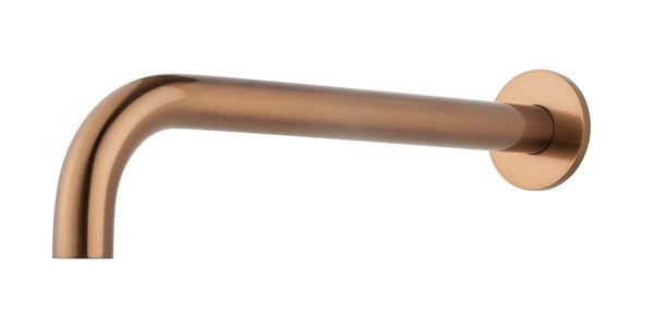 Caral baduitloop rond 30 cm 1/2'' | Geborsteld brons koper PVD