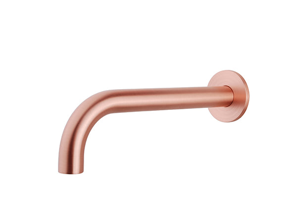 Wiesbaden inbouw-uitloop rond 25cm 1/2'' | Geborsteld koper