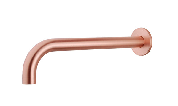 Wiesbaden inbouw-uitloop rond 30cm 1/2'' | Geborsteld koper