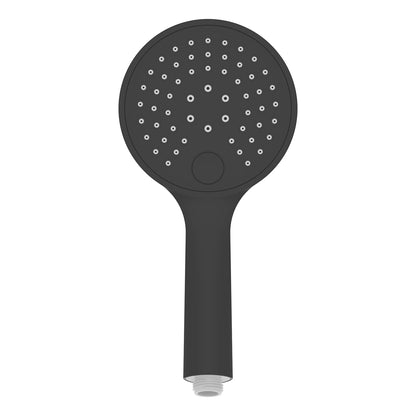 UniMatch handdouche 3 standen Ø12cm Mat zwart