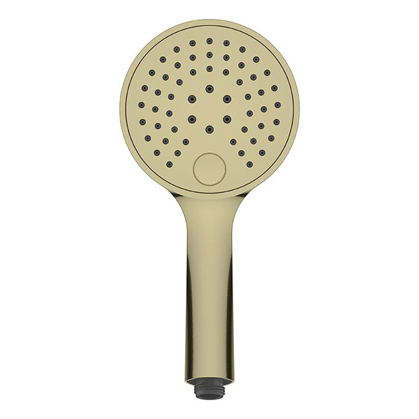 UniMatch handdouche 3 standen Ø 12 cm geborsteld messing PVD