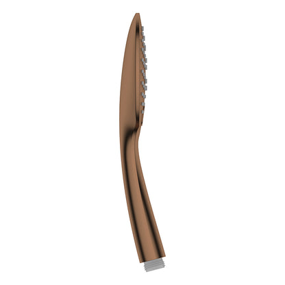 UniMatch handdouche 3 standen Ø12cm Geborsteld brons koper PVD - detailfoto